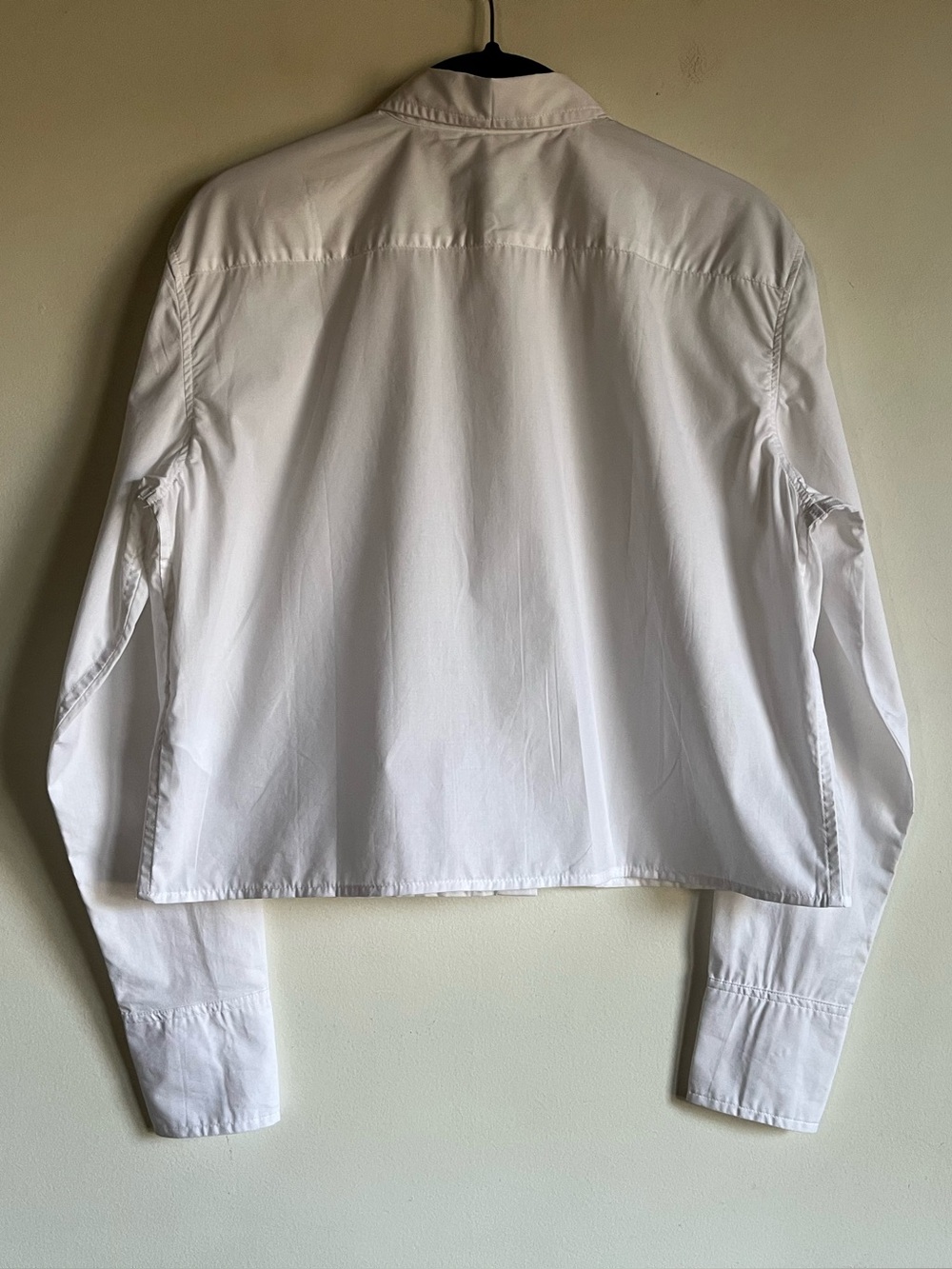 NWT JCrew Cropped Button Up Shirt Size 0 White Regenerative Cotton $118 CD020 - Picture 8 of 14